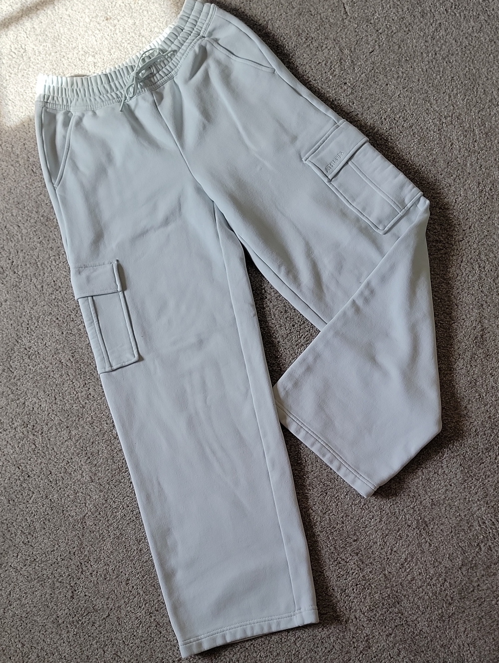 Athleta Light Cloud Blue Cargo Jogger Pants